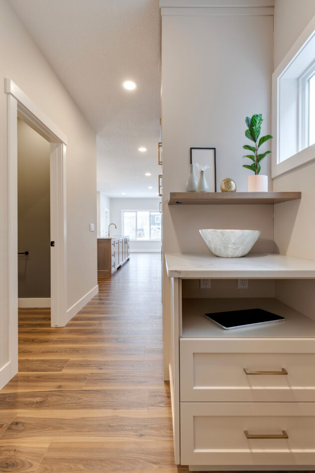 Key drop area custom cabinets