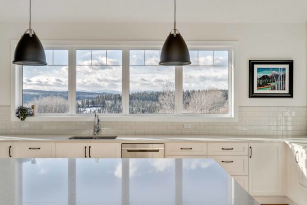 Lots of windows make this new kitchen a bright and beautiful space