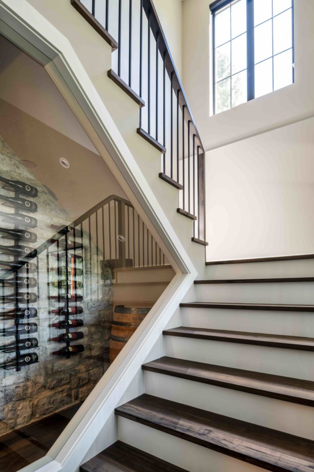Under the stairs wine room eastern style stairs
