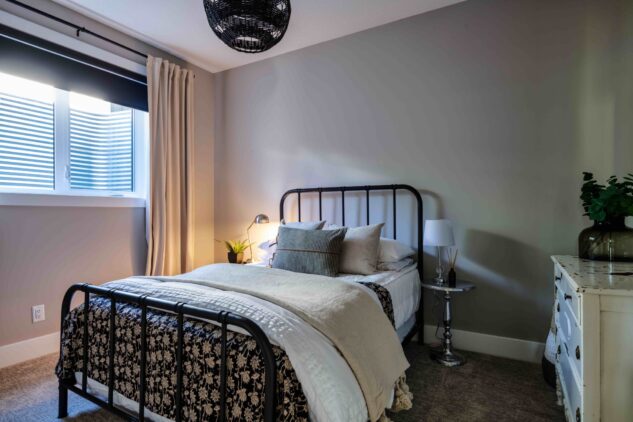 Spare basement bedroom