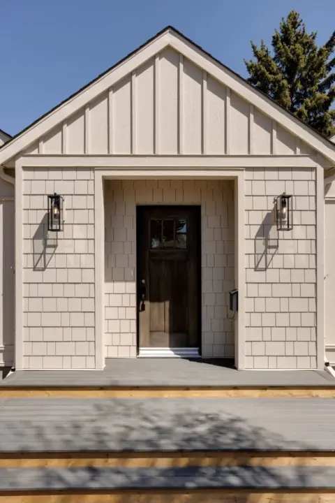 Wildwood Calgary home addition and renovation front exterior entrance