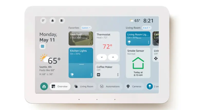 Picture of an Echo Hub dashboard